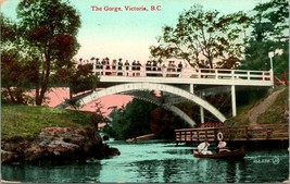 Vtg Postcard 1911 Victoria British Columbia BC Canida The Gorge Bridge - £6.51 GBP