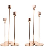 Candlestick Holders Set Of 6 Rose Gold - $516.77 MXN