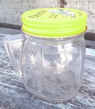 Vintage Osterizer Liquefier Mini Blend Plastic Container Yellow Screw Top 8oz - £5.58 GBP