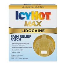 Icy Hot Max Strength Lidocaine Pain Relief Patch (5 Count) Penetrates for Fast,  - $14.99