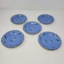 5 Arita Kyushu Blue Flower Dishes Japanese Porcelain Multicolor Floral H... - £15.92 GBP