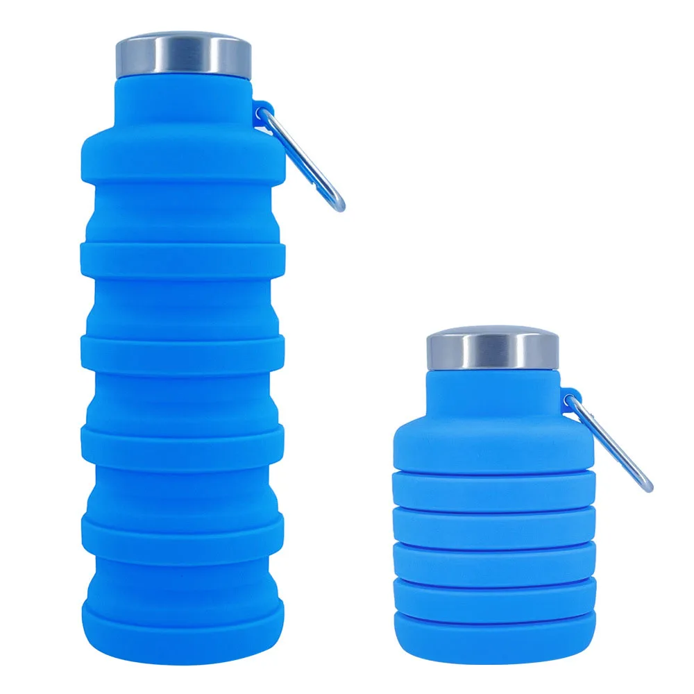 New Portable  Water Bottle Retractable Folding Coffee Bottle Cups E Outdoor Trav - £47.20 GBP