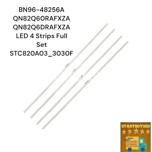 4 Strips BN96-48256A QN82Q60RAFXZA QN82Q6DRAFXZA LED  Full Set STC820A03... - $37.99