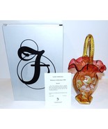ARTIST SIGNED FENTON ART GLASS GOLD AMBERINA WOODLAND BOUQUET #2151/2500... - €107,48 EUR