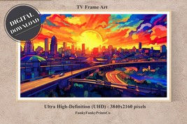 Samsung FRAME TV Art - Atlanta Skyline in Color, 4K (16x9) | DIGITAL Dow... - £2.72 GBP