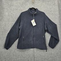 North End Jacket Woman Exta Large Navy Blue Full Zip Soft Cozy Track Windbraker - $25.80