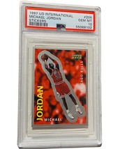 Michael Jordan PSA 10 GEM MINT 1997 Upper Deck International Stickers POP 10 sp - £2,759.64 GBP