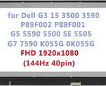 15.6&quot; Lcd Replacement For Dell G3 15 3500 3590 P89F002 P89F001 K055G 0K0... - $201.99