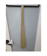 Tom James Yellow Geometric All Silk Tie 58&quot; Vintage Classic Business - $353.40 MXN