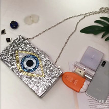 New Multi-Color Wallet Acrylic HandBags Personalized Eye Clutch Purse Sequin Wom - £42.88 GBP
