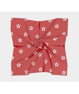 50 Inch Square Scarf Head Wrap or Tie | Silk-y Soft Chiffon Red | All Am... - £54.93 GBP