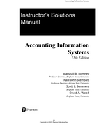 Solution Manual for sm tb Accounting Information Systems 15th Edition by... - $17.99