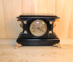 Antique Sessions 8 Day Time and Strike Mantle Clock ~ Classically Styled ~ Runs - £176.18 GBP