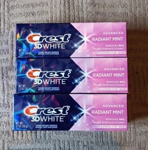 3 Crest 3D White Radiant Mint Teeth Whitening Toothpaste 2.7 oz (K17) - £12.54 GBP
