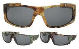 Mossy Swamp Camo Camouflage Wrap Around Hunting Fishing Sunglasses Outdoor Sport - £7.83 GBP