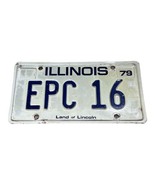 1979 Illinois Collectible License Plate Original Tag EPC 16 Customized V... - £10.35 GBP