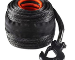 VEVOR Synthetic Winch Rope, 1/2" x 92' 32000 lbs Synthetic Winch Line Ca... - $75.99