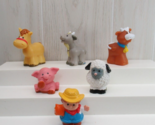 Fisher Price Little People farm lot farmer goat pig cow horse replacemen... - $12.86