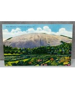  Stone Mountain 16 Miles from Atlanta, GA Colourpicture Linen Postcard - £8.98 GBP