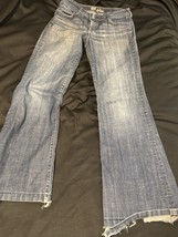 KUT from the Kloth Women’s Size 8 Flare Bell Bottom Jeans Distressed Hem... - $21.00