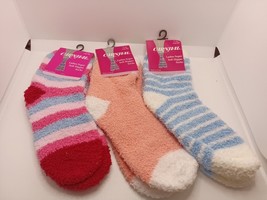 3 Pairs Carnival Ladies Super Soft Slipper Socks One Size Fuzzy Socks Slippers &#39; - £9.60 GBP
