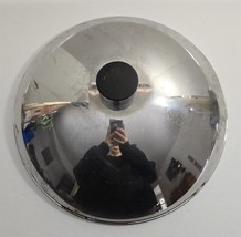 Vtg Stainless Steel Black Knob 12 3/4&quot; Round Dome Pot Pan Replacement Li... - $352.39 MXN
