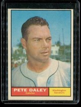Vintage 1961 TOPPS Baseball Trading Card #158 PETE DALEY Washington Senators - £6.69 GBP