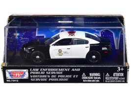 2011 Dodge Charger Pursuit Black White LAPD Los Angeles Police Department 1/43 D - $26.22