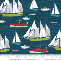 Moda LAKESIDE STORY Sailcloth 13352 12 Quilt Fabric By The Yard - Mara Penny - £8.40 GBP