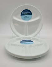 Corelle 3-Compartment Small Divided Plates Set of 4 New 8-1/2&quot; Diameter - $39.59