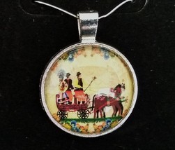 Design 1 Polish Folklore Choice of Pendant necklace or pierced earrings or set G - £19.92 GBP