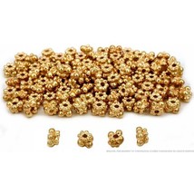 Bali Spacer Beads Gold Plated Jewelry 5mm Approx 100 - £8.17 GBP