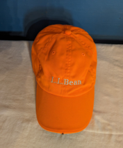 LL BEAN Orange One Size L.E.D. Lighted Hunting Pathfinder Hat Flashlight Cap - £11.54 GBP