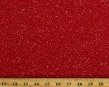 Cotton Holiday Charms White Gold Metallic Dots on Red Fabric Print BTY D... - $14.95