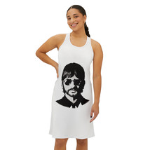 Womens Ringo Starr Beatles Tribute Black &amp; White All-Over Print Racerbac... - £37.00 GBP+