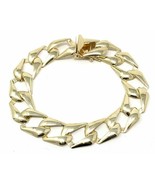 Men&#39;s 7&quot; Cuban Chain Bracelet Link 8&quot; 14K Yellow Gold Over  - $310.21 CAD
