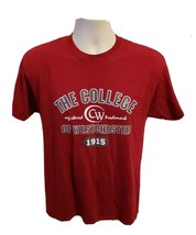 The College of Westchester Adult Medium Burgundy TShirt - £15.72 GBP