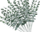 Aumveyi 20Pcs.Faux Eucalyptus Stems Flowers Short Artificial Eucalyptus ... - £23.55 GBP