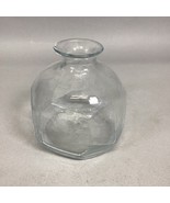 Hand Blown Nonagon Clear Glass Vase - 5.25” - €12,89 EUR