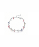 Crystal cube sterling silver bracelet - $23.07 CAD