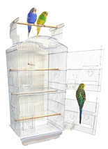 36-Inch Portable Flight Bird Travel Cage Green Cheek Conure Finch Canary Budgie - £72.38 GBP