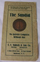 c1900 Antique E.E. Bausch &amp; Son Optician Sundial Instruction Manual Rochester Ny - £13.44 GBP
