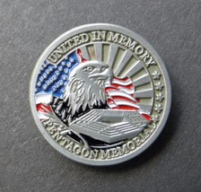 September 11 2001 Pentagon Memorial 911 Lapel Pin Badge 1 Inch - £4.48 GBP
