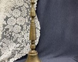 Vintage 22&quot; Tall Solid Brass Candlestick Candle Holder Art Deco 6.5” Base - $67.32