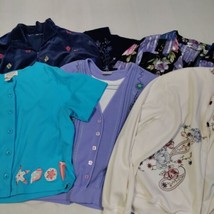 Woman&#39;s Clothing Lot PL Petite Large Tops Cardigan Jacket Blouses Vintage 90&#39;s - £26.18 GBP