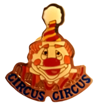 Circus Circus Clown Las Vegas Reno Hotel Casino Vintage Enamel Pin - £4.23 GBP