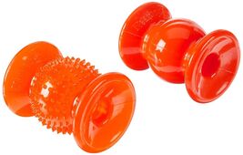 Neater Pets Rolly Cannoli 2 Pack Orange & Clear - 1 Bumpy & 1 Solid - $4.86 CAD