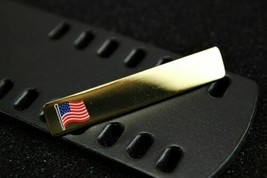 High Gloss Gold US Flag Name Commendation Bar - $8.90