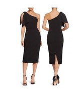 Dress The Population Tiffany One Shoulder Midi Dress in Black Size XL NWT - £67.18 GBP