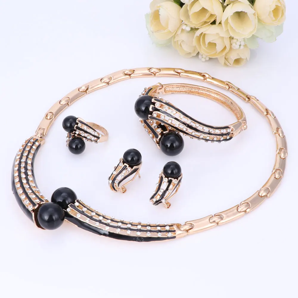 Brand Jewelry Set Sets Women Wedding Accessories For Women Simulated Pea... - $29.16